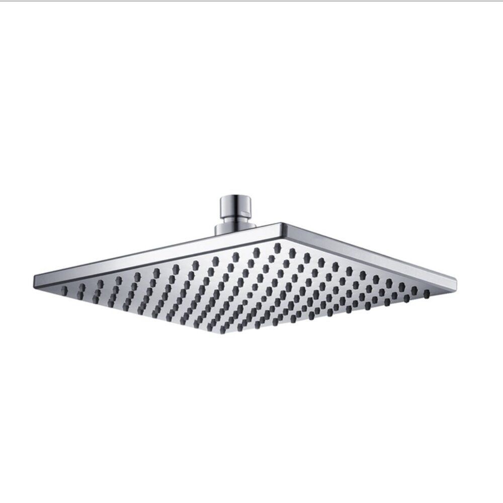 Pfister Square Rain Shower Head Brushed Nickel Modern Fixed Bathroom Fixture